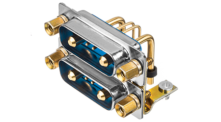 Positronic D-Sub Dual Port (Stacked) Connectors